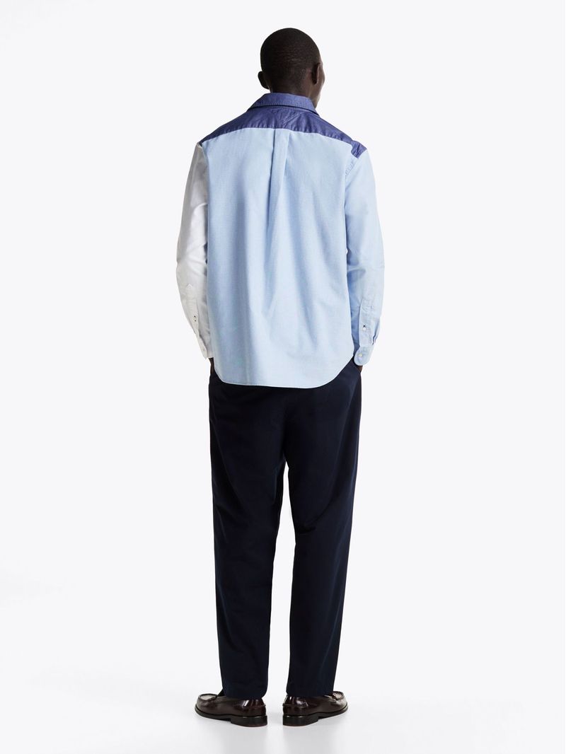 Camisa-Oxford-amplia-con-diseño-color-block
