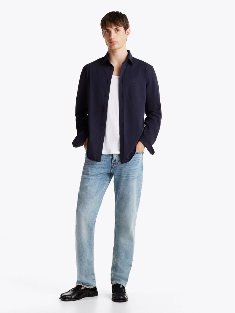 Camisa-solida-de-corte-slim