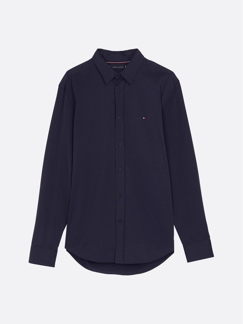 Camisa-solida-de-corte-slim