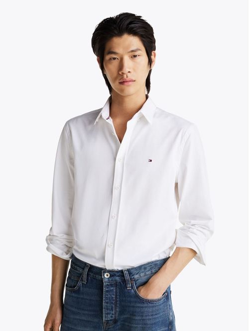 Camisa solida de corte slim