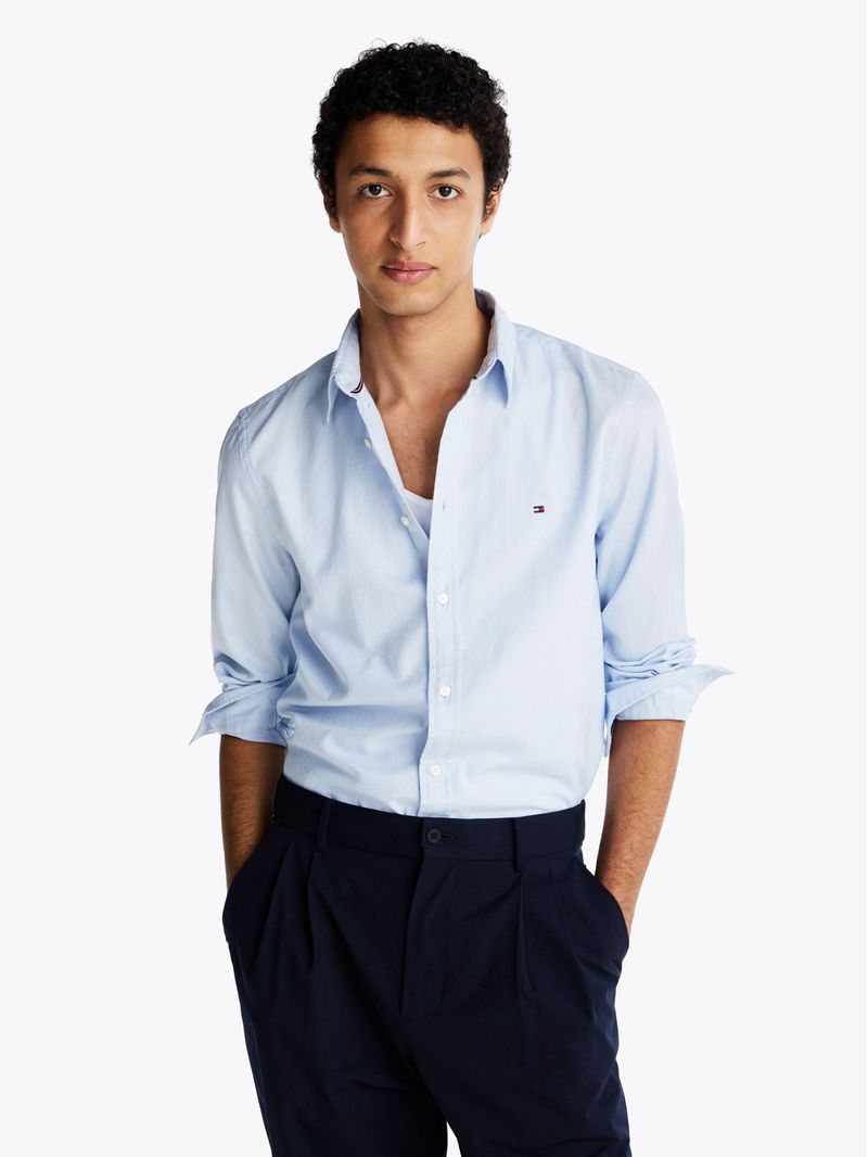 Camisa-TH-Flex-slim-de-tejido-dobby