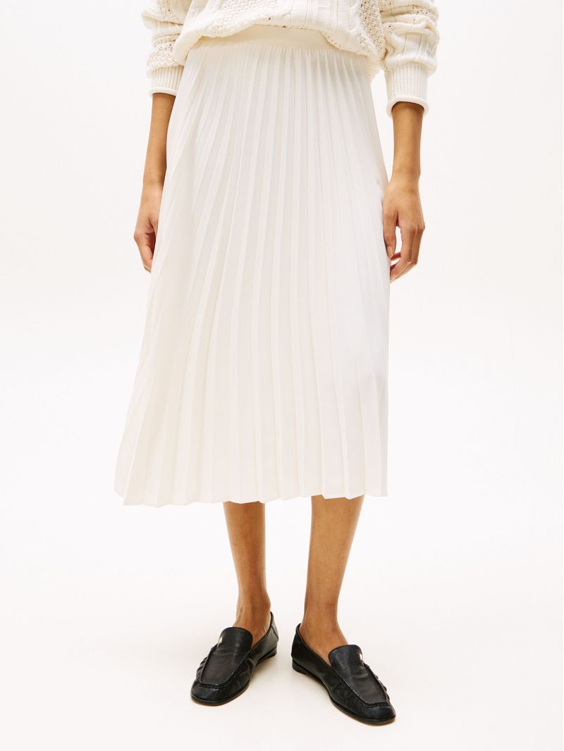 Falda-midi-plisada-con-logo-en-cintura