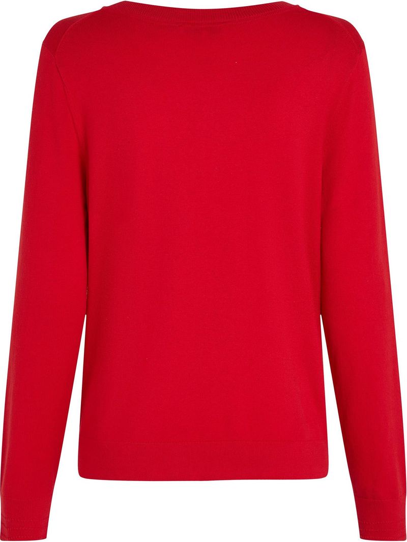 Sweater-de-punto-con-Cuello-en-V