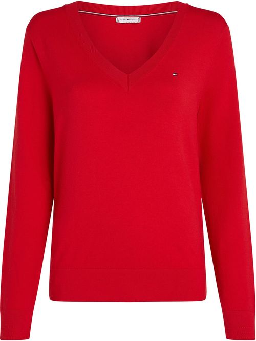 Sweater de punto con Cuello en V