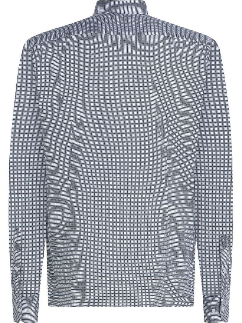 Camisa-con-micro-estampado-de-puntos-con-logo