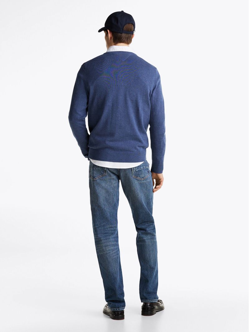 Sweater-de-cuello-redondo-con-logo-bordado