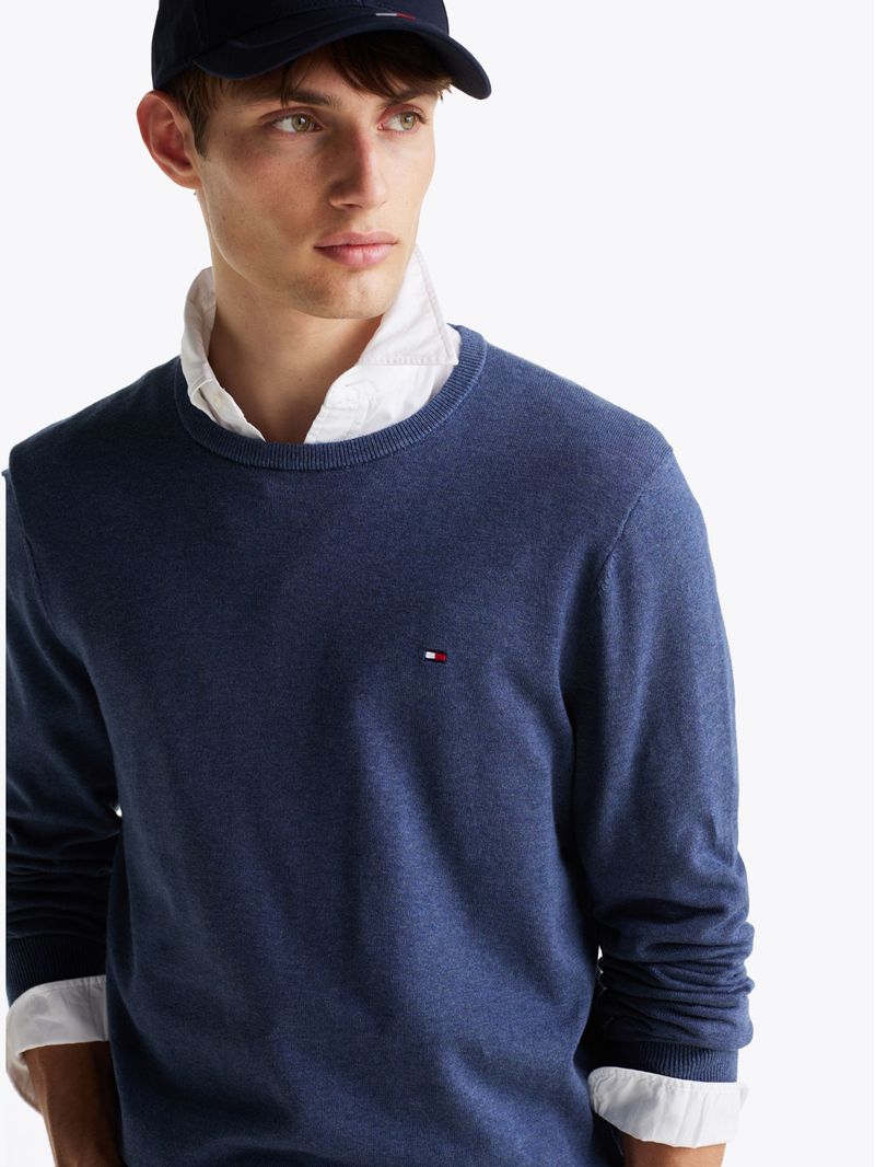 Sweater-de-cuello-redondo-con-logo-bordado