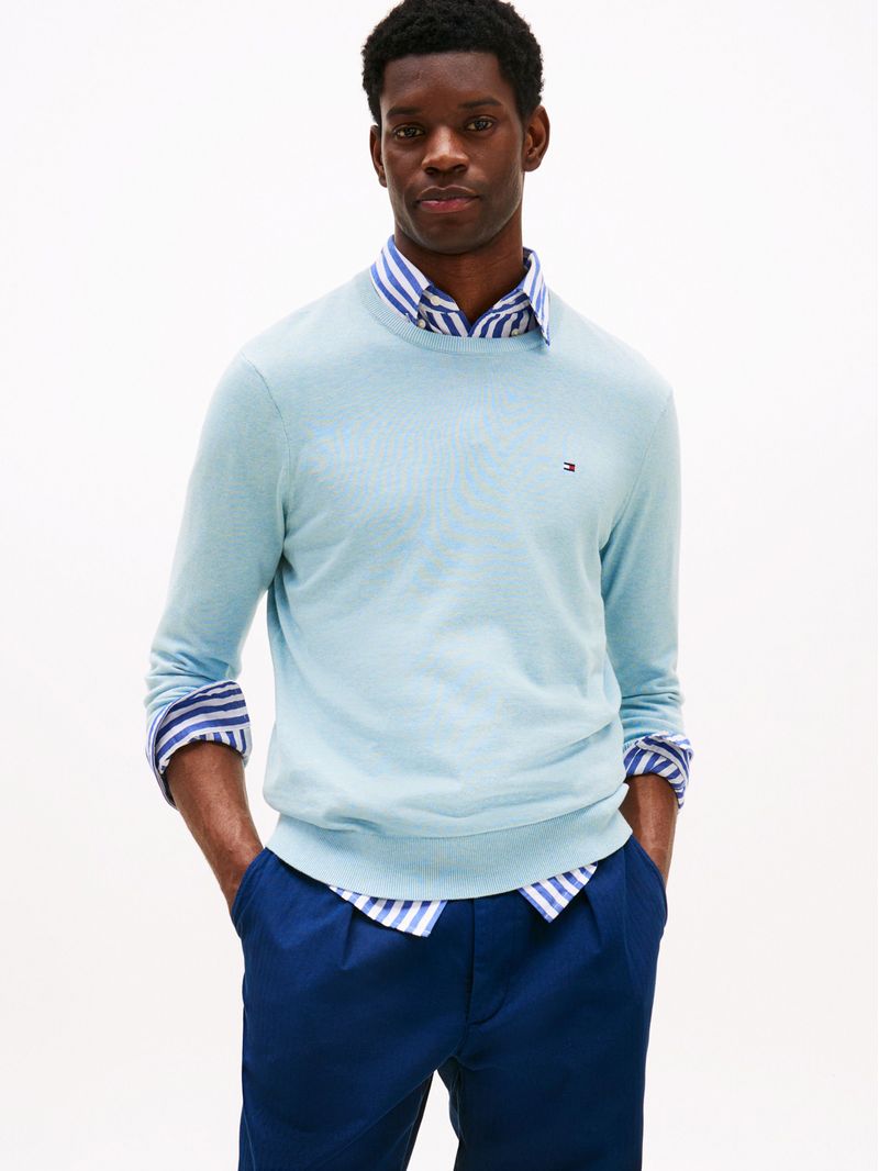 Sweater-de-cuello-redondo-con-logo-bordado
