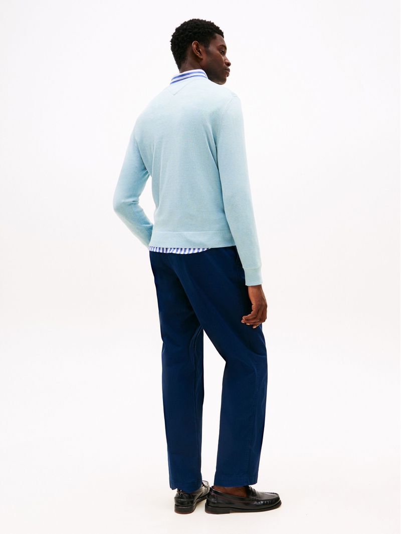 Sweater-de-cuello-redondo-con-logo-bordado
