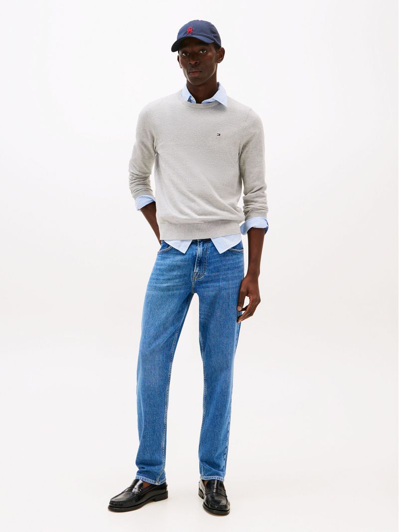 Sweater-de-cuello-redondo-con-logo-bordado