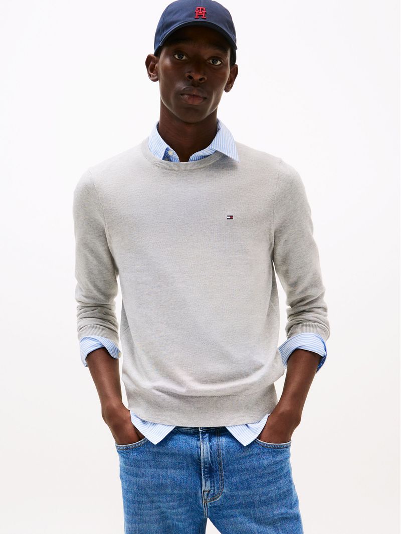 Sweater-de-cuello-redondo-con-logo-bordado