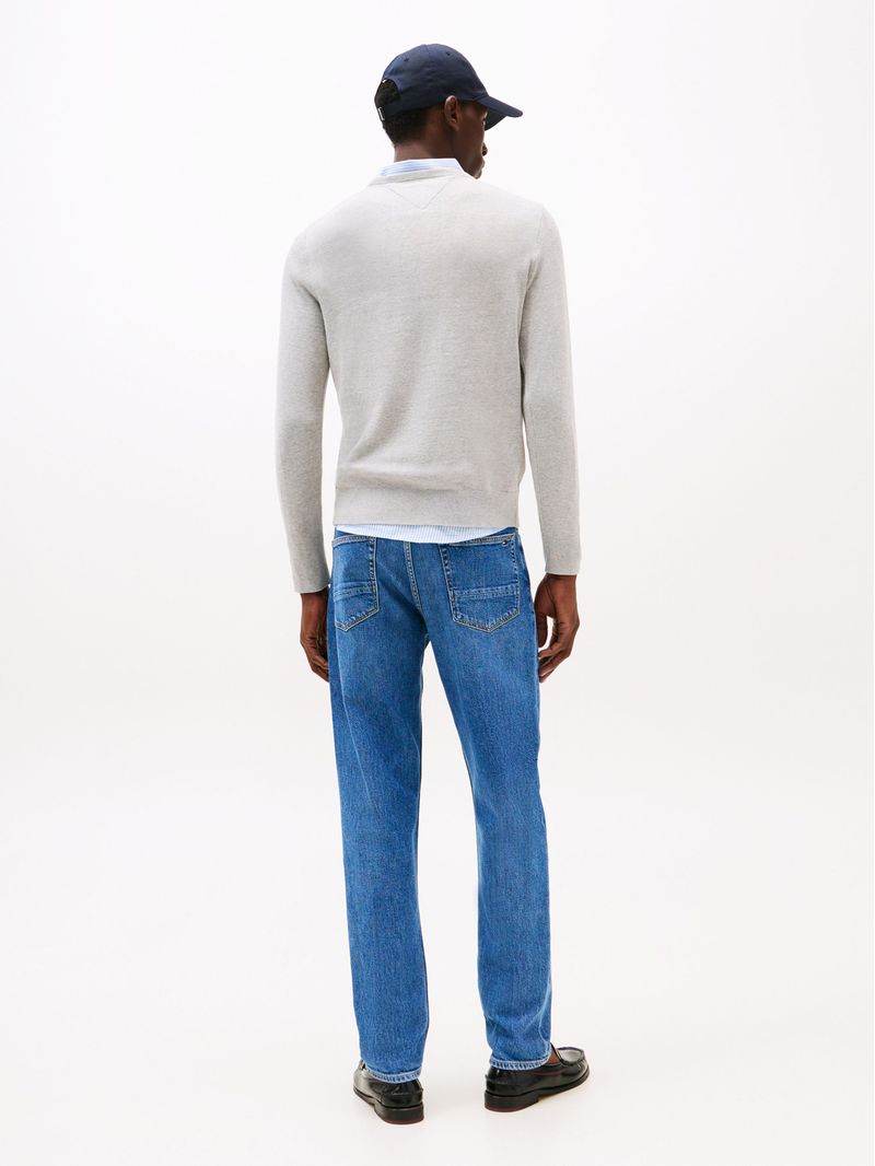 Sweater-de-cuello-redondo-con-logo-bordado