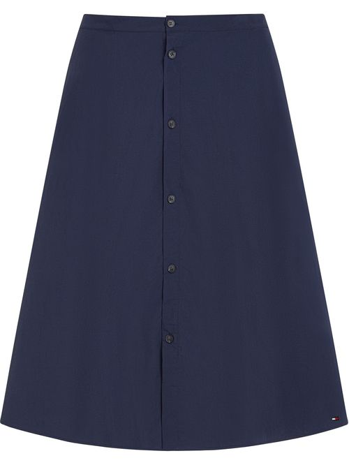 Falda a Rayas Verticales con Botones