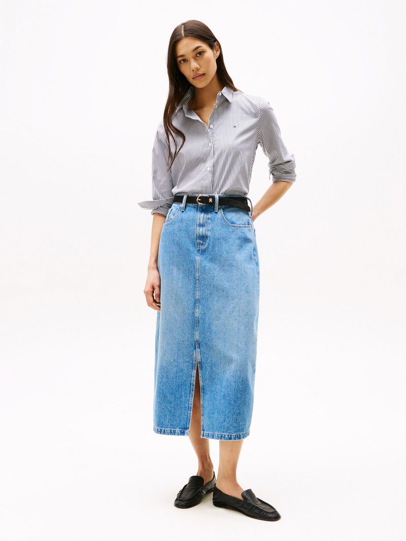 Falda-midi-denim-de-cintura-alta
