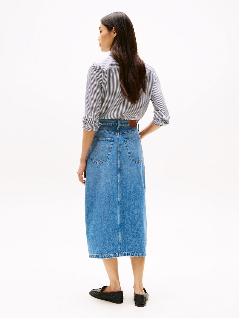 Falda-midi-denim-de-cintura-alta