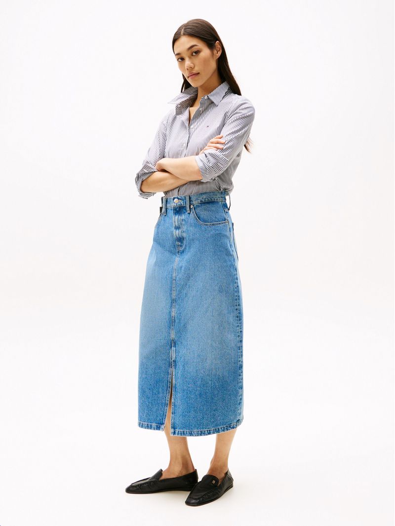 Falda-midi-denim-de-cintura-alta