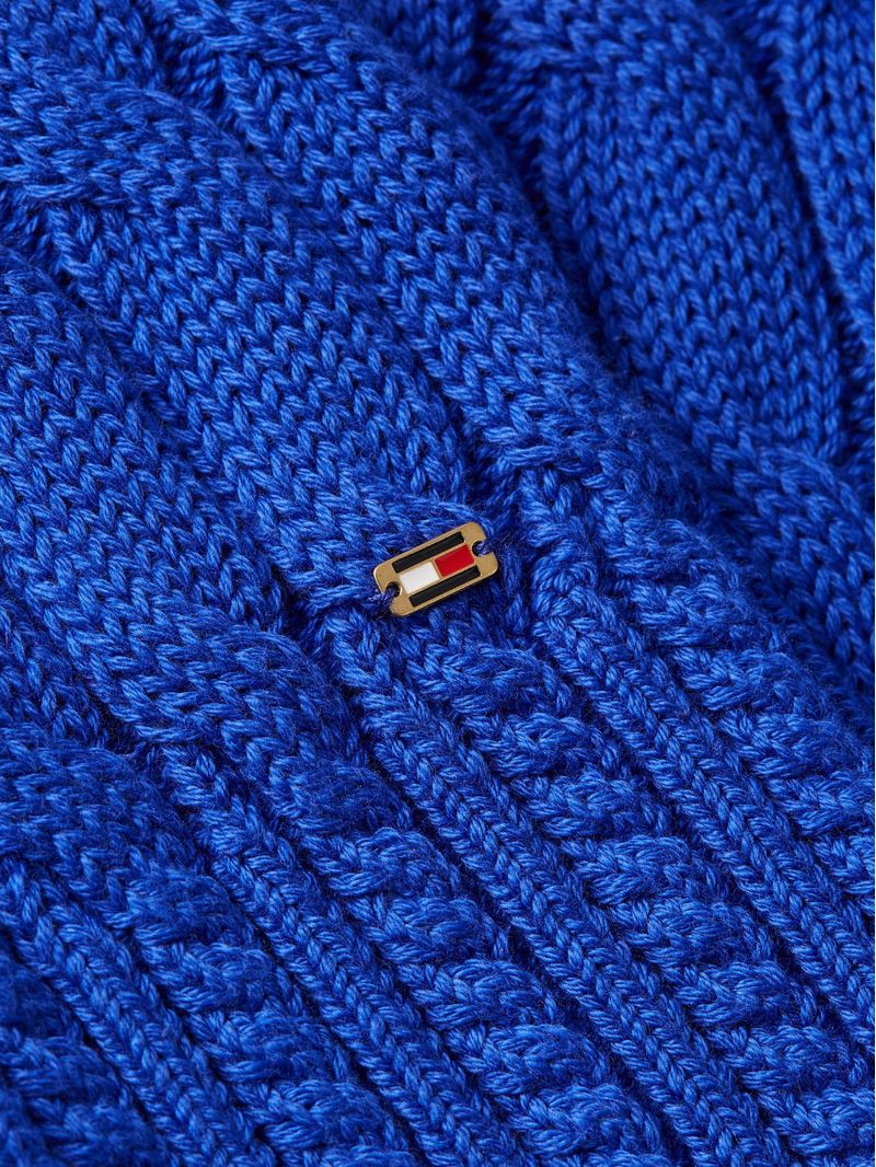 Sweater-de-punto-trenzado-con-cuello-redondo