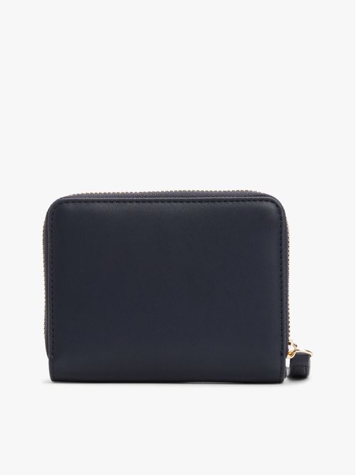 Billetera con cremallera y monograma TH