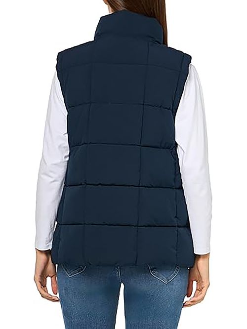 Chaleco de cuello alto con cierre de cremallera