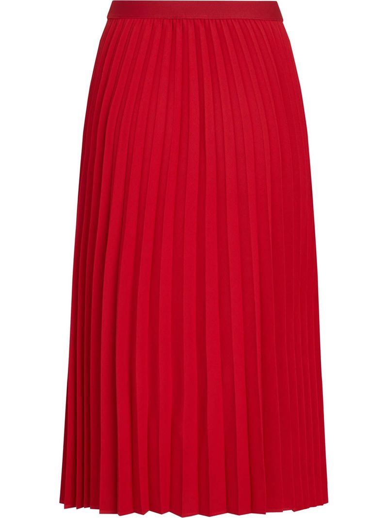 Falda-midi-plisada-con-logo-en-cintura