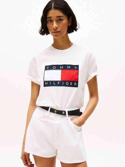 Remera náutica con parche Hilfiger