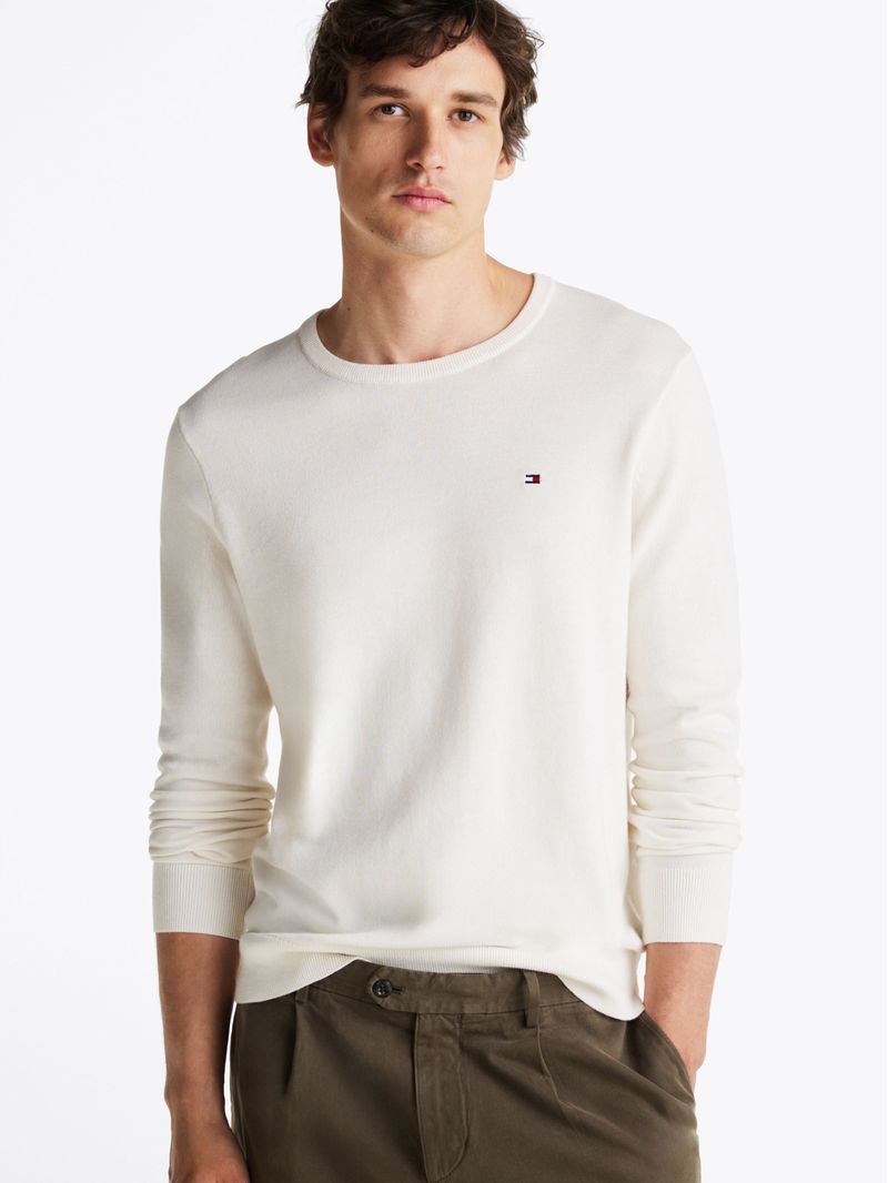 Sweater-de-cuello-redondo-con-logo-bordado