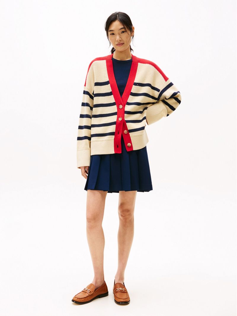 Cardigan-amplio-con-Cuello-en-V
