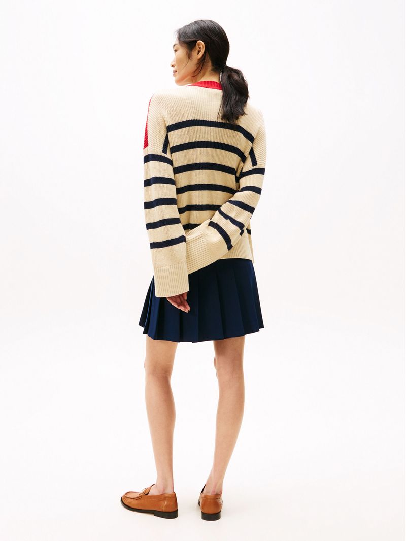 Cardigan-amplio-con-Cuello-en-V
