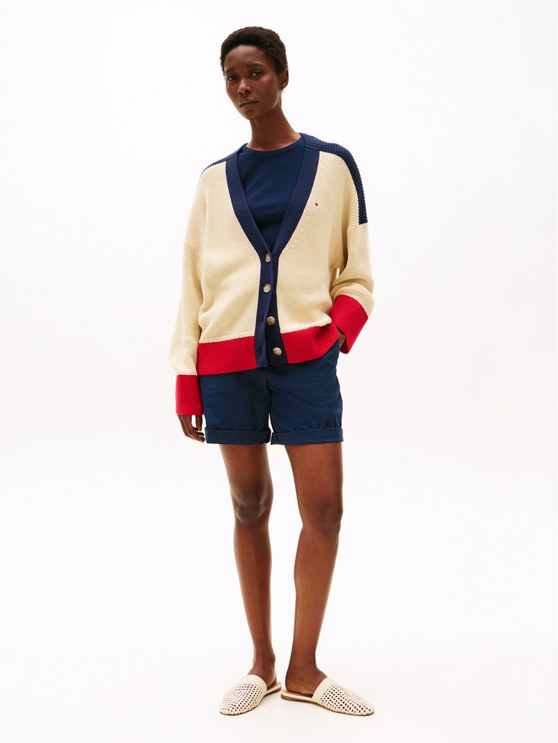 Cardigan-amplio-con-Cuello-en-V