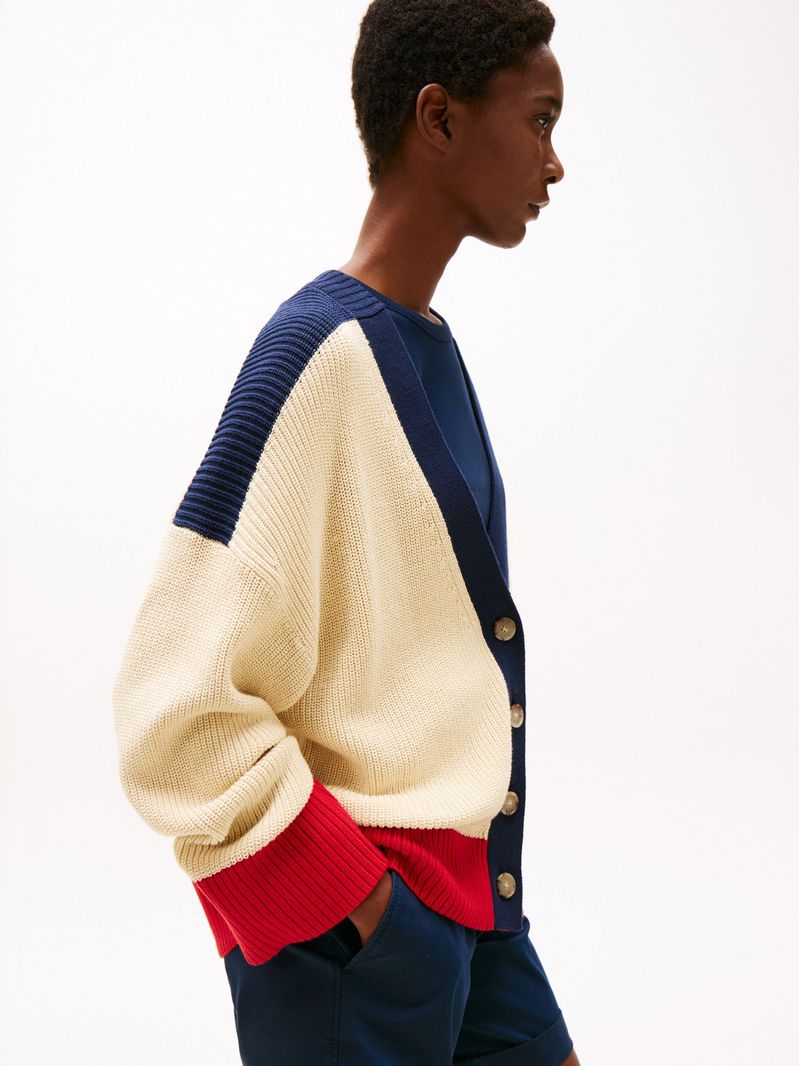 Cardigan-amplio-con-Cuello-en-V