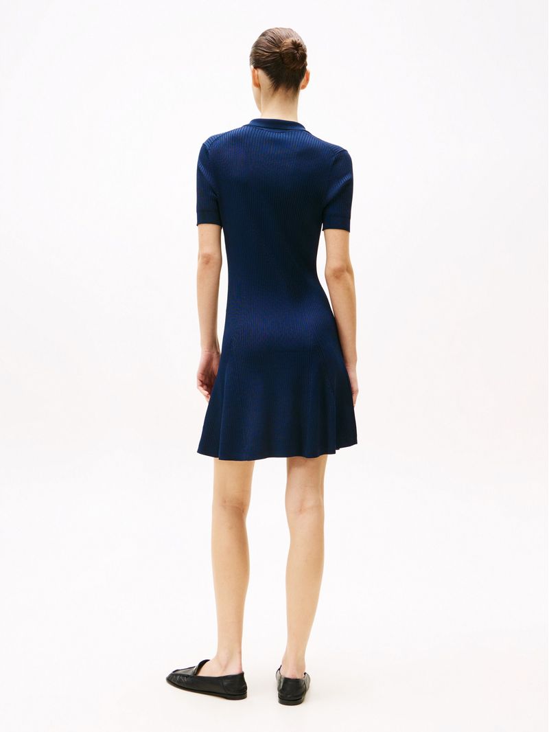 Minivestido-acanalado-con-cuello-chomba
