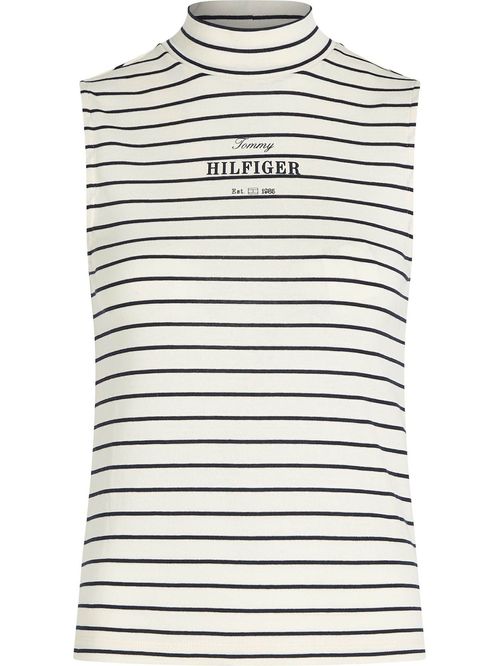 Remera sin mangas de cuello alto