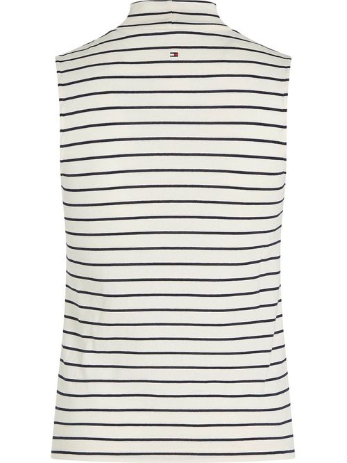 Remera sin mangas de cuello alto