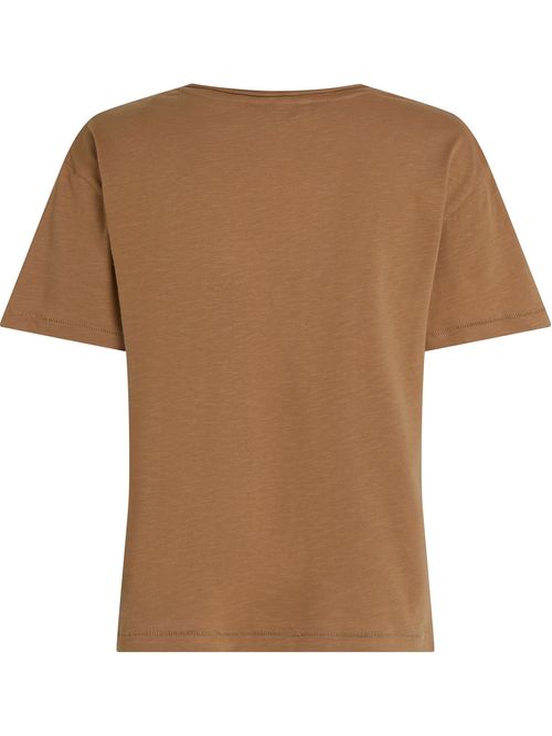 Remera texturizada con cuello en V