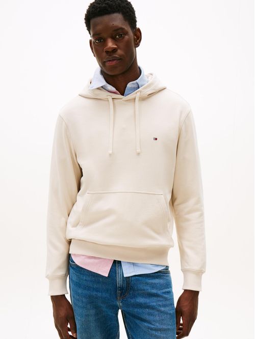 Buzo de felpa con capucha y logo bordado