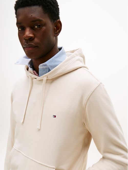 Buzo de felpa con capucha y logo bordado