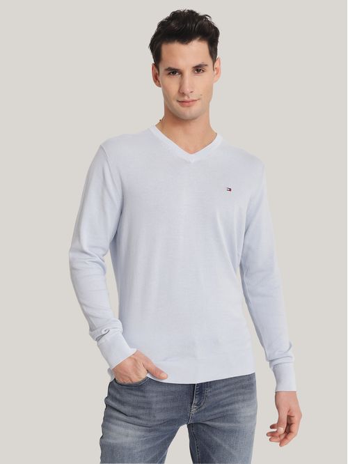 Sweater essential de cuello v