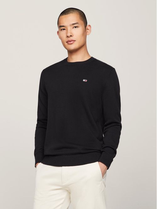 Sweater Essential de corte slim con parche