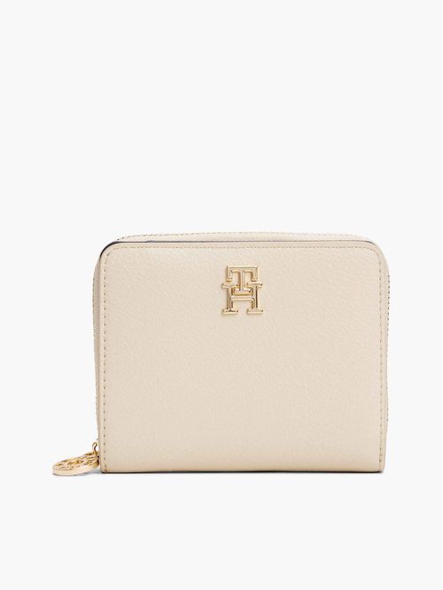 Billetera con insignia del monograma TH