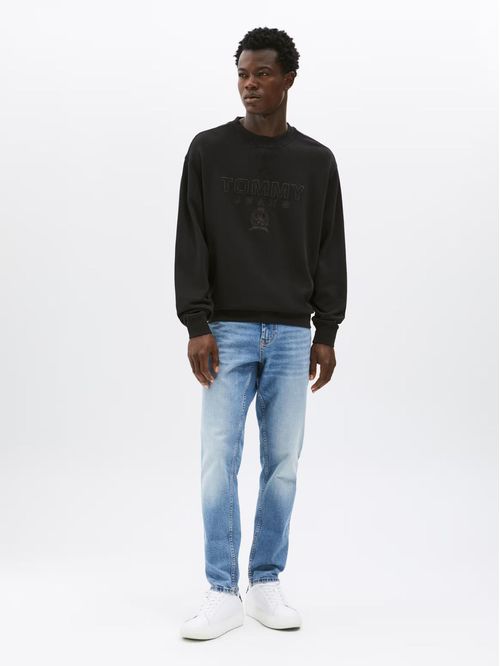 Buzo con logo universitario tonal de corte relaxed