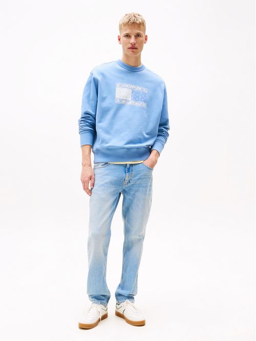 Buzo de corte amplio con logo de cachemir