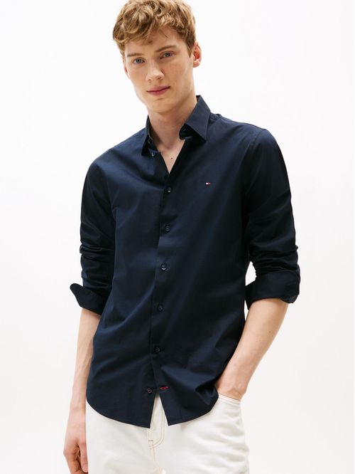 Camisa de manga larga con diseño de popelina