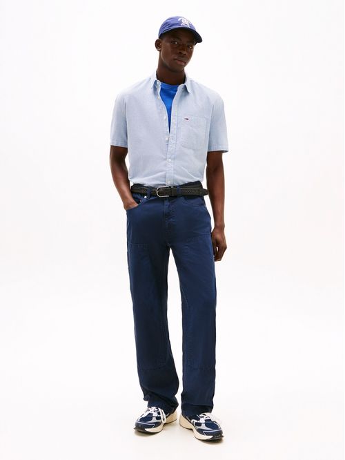 Camisa de rayas con manga corta