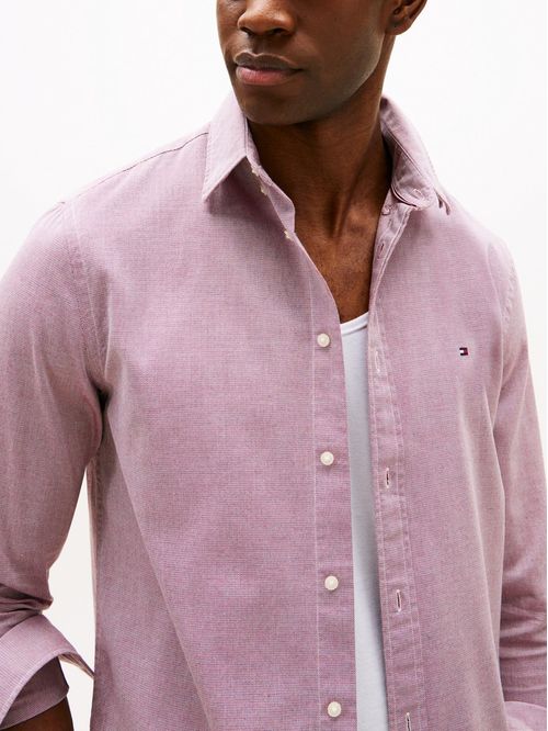 Camisa Dobby de manga larga