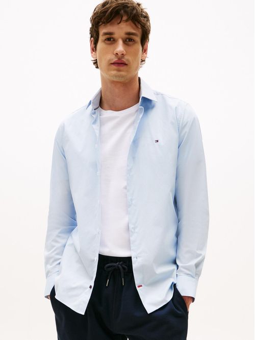 Camisa flex poplin de corte slim