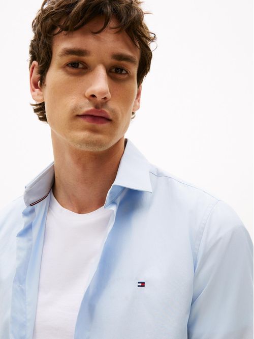 Camisa flex poplin de corte slim