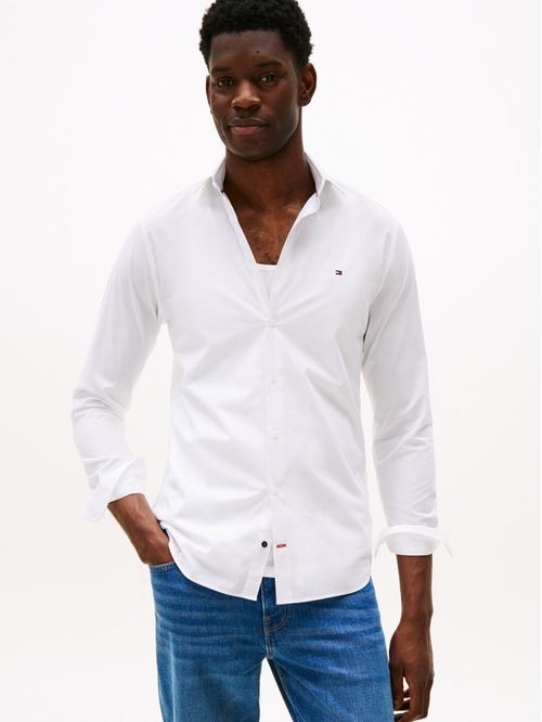 Camisa flex poplin de corte slim