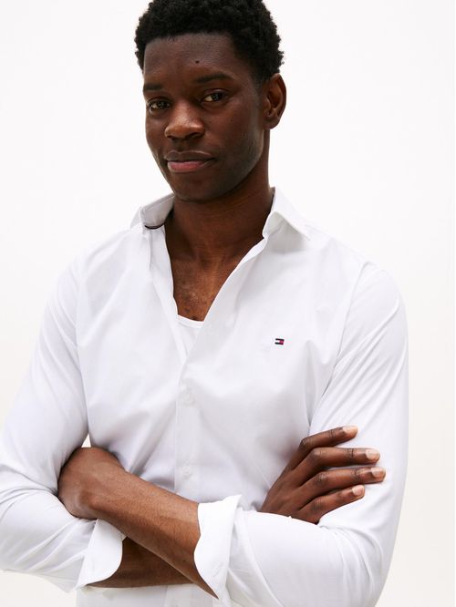 Camisa flex poplin de corte slim