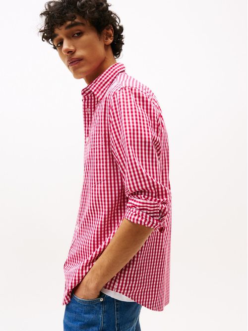 Camisa TH Flex de cuadros y corte regular