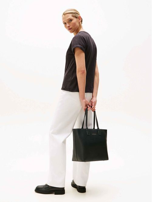 Cartera tote con logo